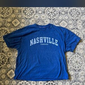 Social Culture Blue Graphic Tee